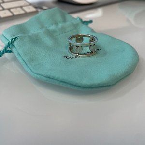Tiffany & Co. Sterling Silver Stencil Heart Ring